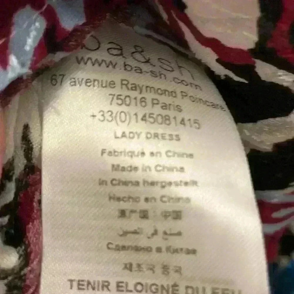 Ba&sh Giulia Wrap Minidress Multi Floral Design Size Medium New - Picture 9 of 9